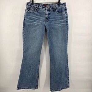 Aeropostale ‎ Vintage 7 / 8 s Blue Denim Bootcut Jeans Y2k 2000s